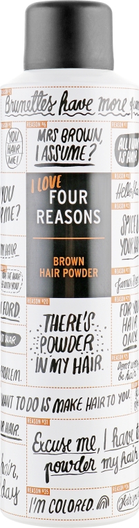 Мини пудра для тёмных волос - KC Professional Four Reason Brown Hair Powder