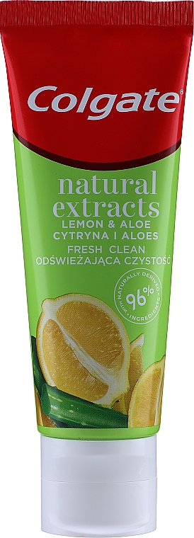 Освіжальна зубна паста - Colgate Natural Extracts Ultimate Fresh Clean Lemon & Aloe — фото N2
