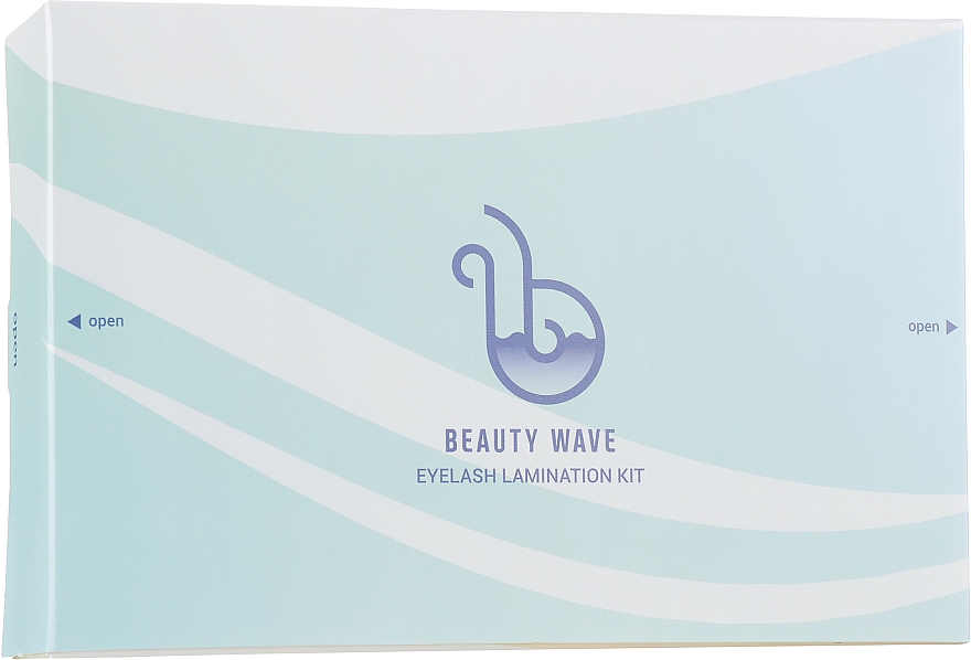 Набор для ламинирования ресниц - Beauty Wave Eyelash Lamination Kit (eye/cr/2x15ml + eye/ess/2x15ml + eye/gel/8ml + eye/rollers/5st + applicator/4st)