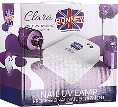 Лампа для гель-лаков "Clara", фиолетовая - Ronney Professional UV 36W (GY-UV-818) — фото N2