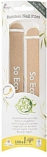 Пилочки для нігтів бамбукові, 2 шт. - So Eco Bamboo Nail File Duo — фото N1