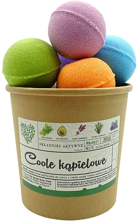 Набор больших бомбочек - Soap&Friends (bath/bomb/7x80g) — фото N1