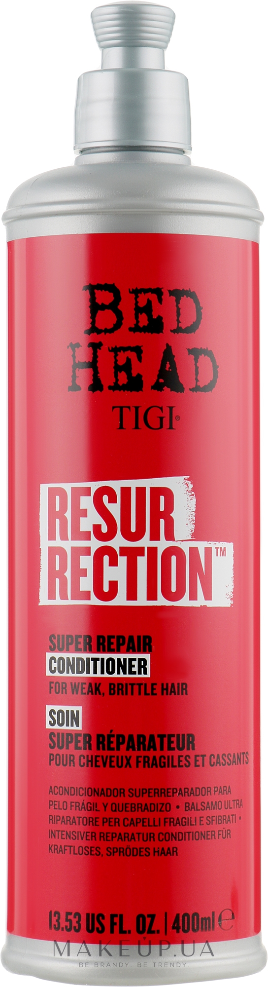 Кондиционер для слабых и ломких волос - Tigi Bed Head Resurrection Super Repair Conditioner — фото 400ml