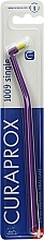 Монопучкова зубна щітка "Single CS 1009", фіолетово-салатова - Curaprox — фото N1