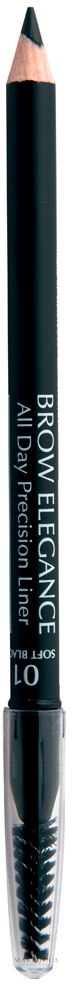 Олівець для брів  - Seventeen Brow Elegance All Day Precision Liner — фото 01 - Soft Black