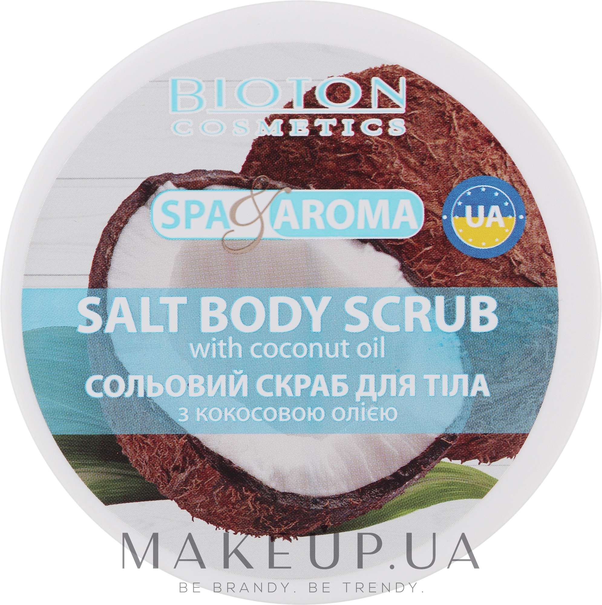Сольовий скраб для тіла з кокосовою олією - Bioton Cosmetics Spa & Aroma — фото 250ml