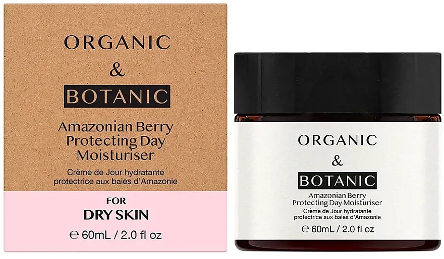 Зволожувальний денний крем для сухої шкіри - Organic & Botanic Amazonian Berry Protecting Day Moisturiser — фото N1