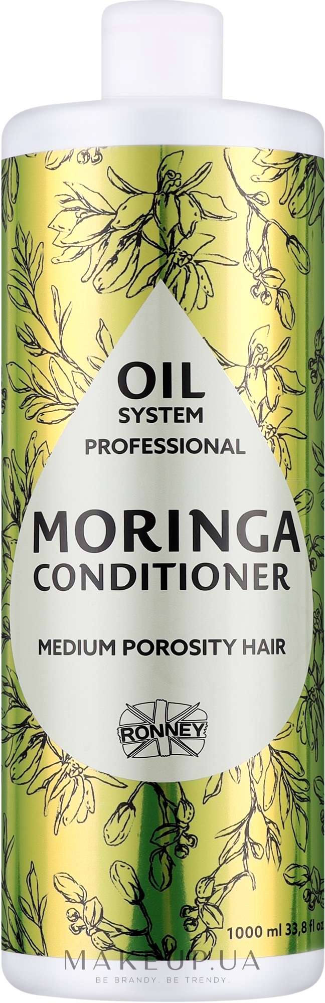 Кондиционер для среднепористых волос с маслом моринги - Ronney Professional Oil System Medium Porosity Hair Moringa Conditioner — фото 1000ml