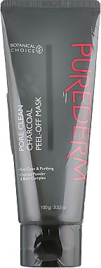 Маска-плівка для обличчя "Вугільна" - Purederm Pore Clean Charcoal Peel-Off Mask