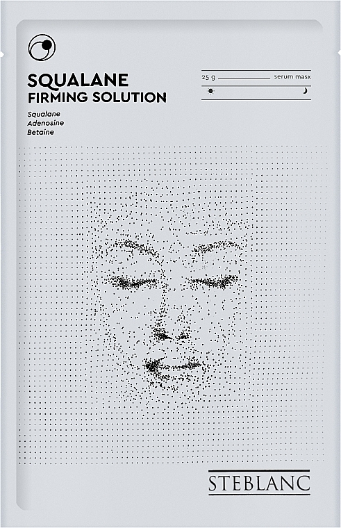 Тканинна маска-сироватка для обличчя "Зміцнювальна" - Steblanc Squalane Firming Solution — фото N1