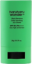 Парфумерія, косметика Сонцезахисний стік для обличчя з бамбуком - Haruharu Wonder Black Bamboo Daily Soothing Sun Shield SPF50+ PA++++