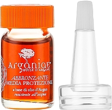 Солнцезащитное масло на основе арганового масла, SPF 15 - Arganiae Argan Oil Tanning Lotion SPF 15 (мини) — фото N1