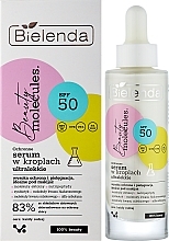 Захисна ультралегка сироватка для обличчя SPF50 - Bielenda Beauty Molecules Face Serum — фото N2