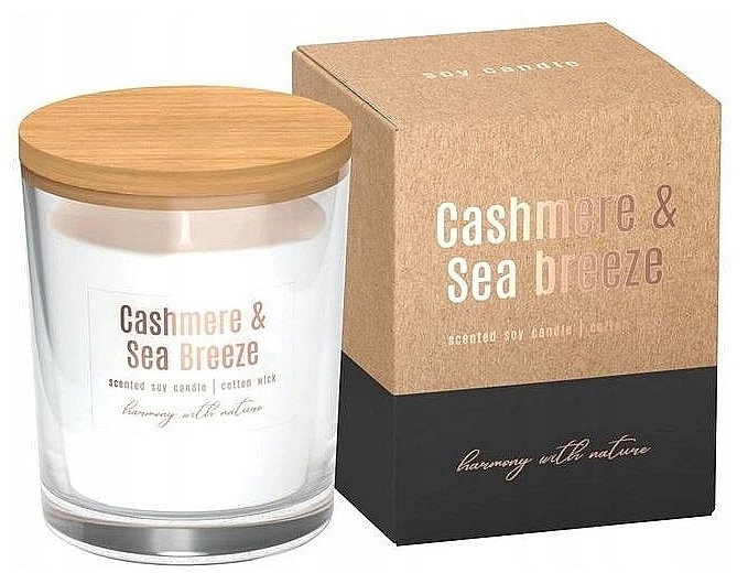 Ароматична соєва свічка "Кашемір і морський бриз" - Bispol Cashmere &Sea Breeze Soy Candle — фото N1