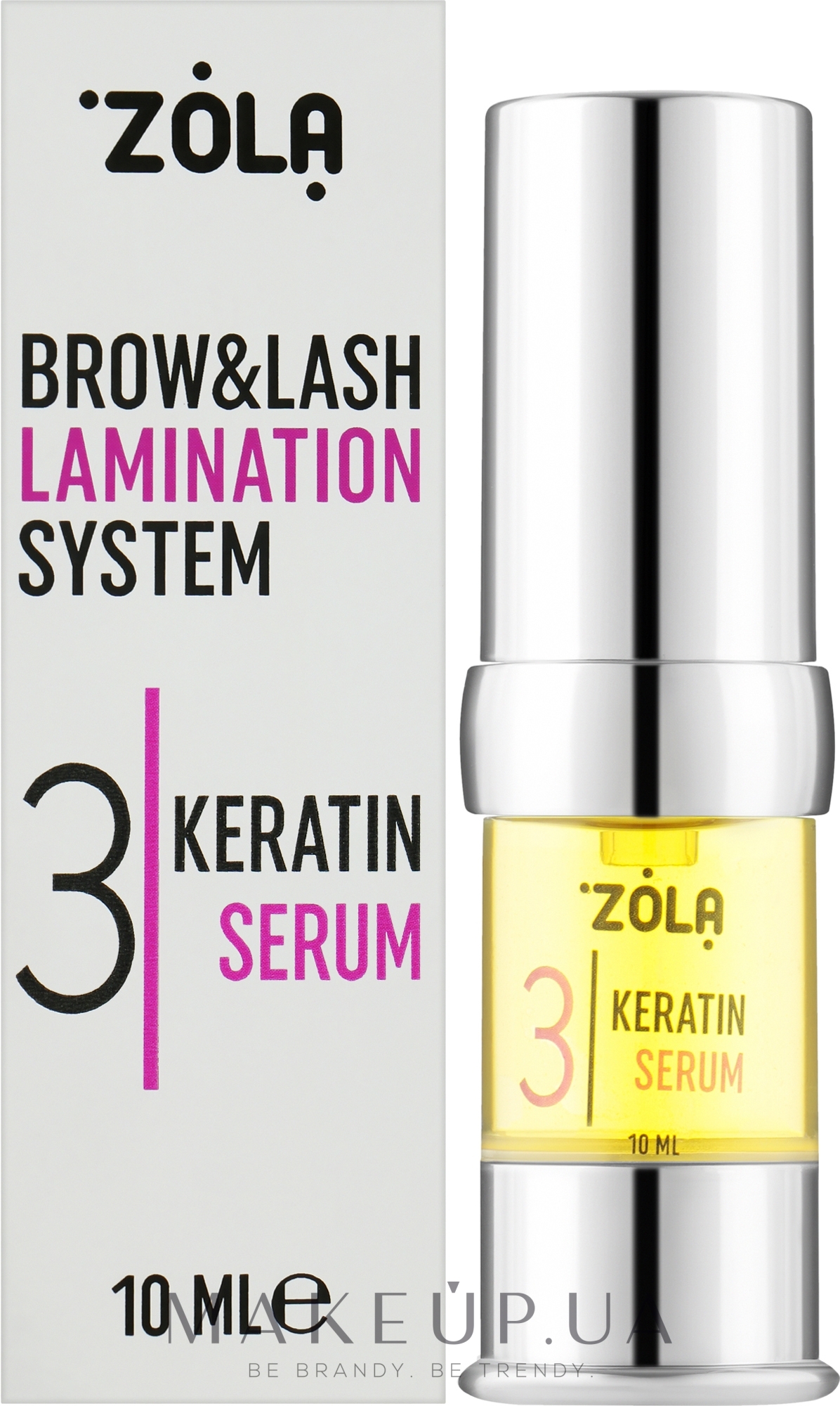 Суміш для ламінування вій та брів "03 Keratin Serum" - Zola Brow&Lash Lamination System — фото 10ml