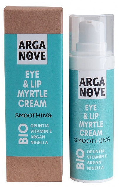 Розгладжувальний крем під очі та шкіри навколо рота  - Arganove Smoothing Eye & Lip Myrtle Cream — фото N1