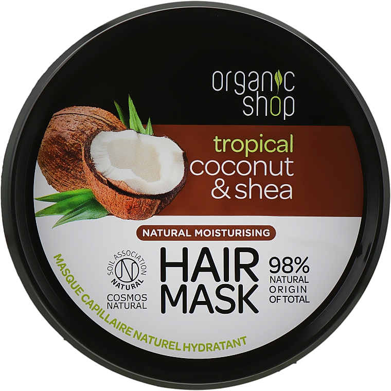Маска для волосся - Organic Shop Coconut & Shea Moisturising Hair Mask