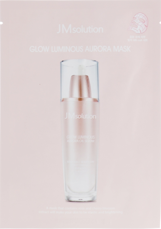 Тканинна маска з перлами і трояндою - JM Solution Glow Luminous Aurora Mask — фото N4