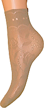 Жіночі фантазійні шкарпетки "Milano", beige - Veneziana — фото N1