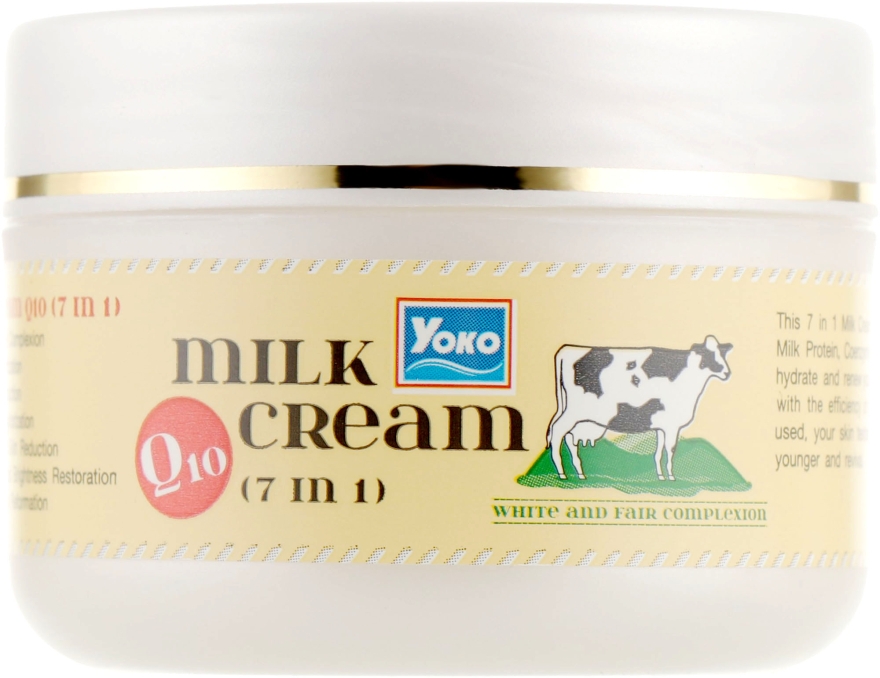 Крем для лица с протеинами молока и коэнзим Q10 - Yoko Milk  — фото N2