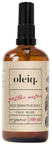Олія вишневих кісточок для тіла і волосся - Oleiq Cherry Hair And Body Oil — фото N1
