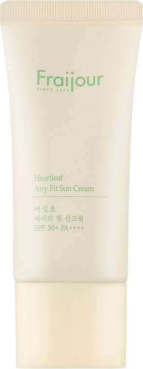 Солнцезащитный крем для лица - Fraijour Heartleaf Airy Fit Sun Cream SPF 50+