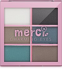 Палетка теней, 6 цветов - Merci Eyeshadow Palette — фото N2