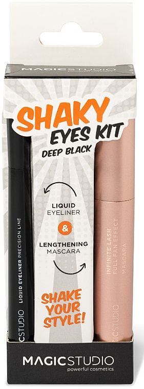 Magic Studio Shaky Eyes Kit ( eye/liner/1ml + mascara/12ml) - Набір — фото N2