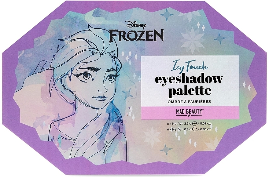 Палетка теней для век - Mad Beauty Disney Frozen Icy Touch Eyeshadow Palette — фото N1