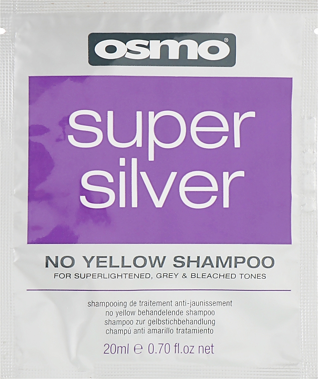 Шампунь суперсеребро без желтого оттенка - Osmo Super Silver No Yellow Shampoo (пробник) — фото N1
