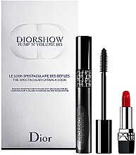 Духи, Парфюмерия, косметика Набор - Dior Diorshow Pump 'N' Volume Mascara & Lipstick Set (mascara/6ml + lipstick/1.5g)