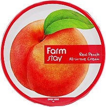 Духи, Парфюмерия, косметика Крем для лица и тела с экстрактом персика - FarmStay Real Peach All-In-One Cream