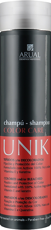 Шампунь для фарбованого й знебарвленого волосся - Arual Unik Color Care Shampoo — фото N1