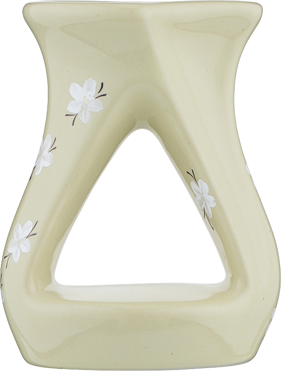 Аромалампа "Фано", світло-салатова з білими квітами - Flora Secret — фото N1