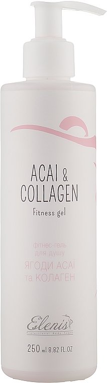 Фитнес-гель для душа "Ягоды асаи и коллаген" - Elenis Assai & Collagen Fitness Gel — фото N1