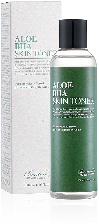 Тонер для лица с алоэ и салициловой кислотой - Benton Aloe BHA Skin Toner