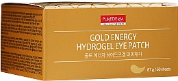 Гидрогелевые патчи под глаза с нано-золотом - Purederm Gold Energy Hydrogel Eye Patch — фото N3