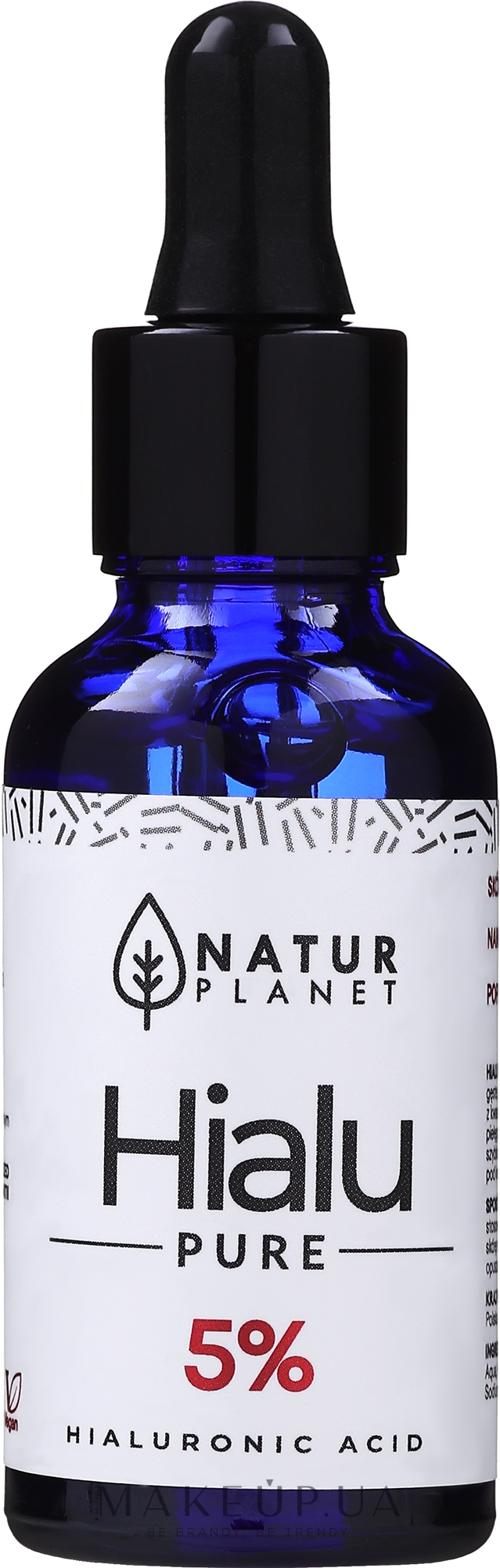 Сыворотка с гиалуроновой кислотой 5% - Natur Planet Hialu-Pure Forte 5% Hyaluronic Acid — фото 30ml