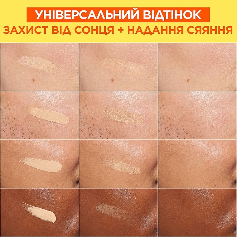 Дневной солнцезащитный флюид с витамином C для придания сияния коже лица, SPF50+ - Garnier Skin Naturals — фото N12