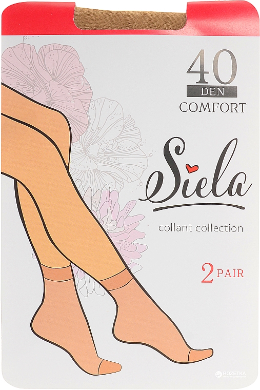 Носки женские "Comfort", 40 Den, daino - Siela — фото N3