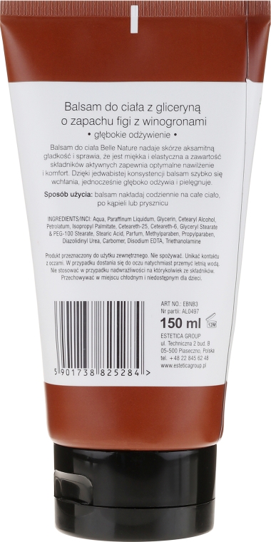 Бальзам для тела - Belle Nature Body Lotion With Figs & Grapes — фото N2