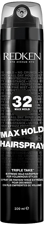 Лак экстра-сильной фиксации с эффектом объема для укладки волос - Redken Max Hold Hairspray