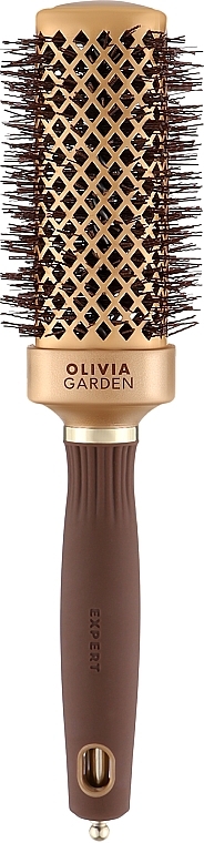 Термобрашинг, 40 мм - Olivia Garden Expert Blowout Straight Wavy Bristles Gold & Brown — фото N1