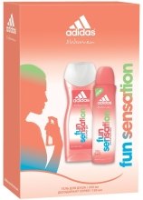 Парфумерія, косметика Adidas Fun Sensations - Набір (s/g 250ml + deo 150ml)