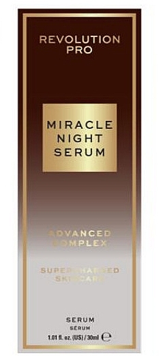 Нічна сироватка для обличчя - Revolution Pro Miracle Night Rescue Serum Advanced Complex — фото N3