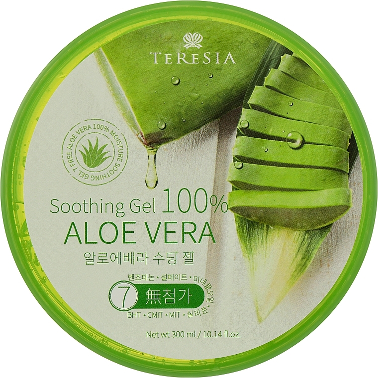 Многофункциональный алоэ гель для лица и тела - Teresia Aloe Vera 100% Soothing Gel — фото N1