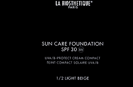 Солнцезащитная компактная пудра - La Biosthetique Sun Care Foundation SPF 30+ UVA — фото N2