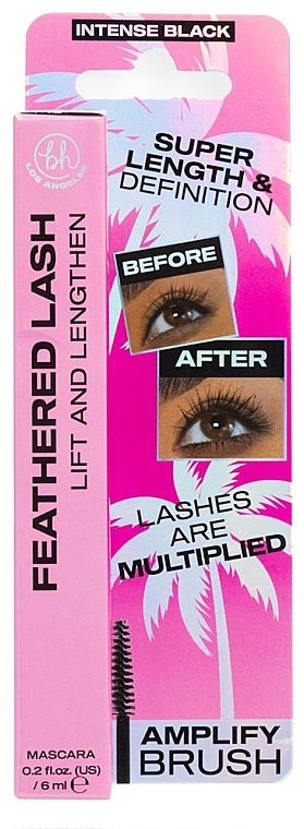 Туш для вій - BH Cosmetics Los Angeles Feathered Lash False Lash Mascara — фото N3