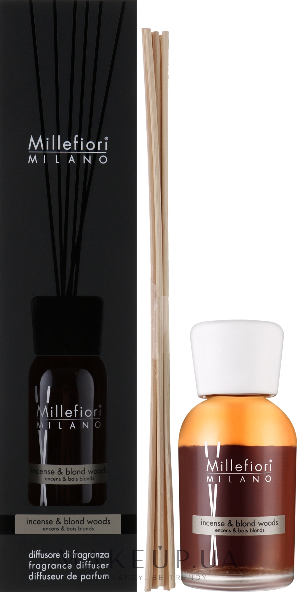 Аромадифузор "Пахощі і біле дерево" - Millefiori Milano Natural Incense & Blond Woods — фото 250ml