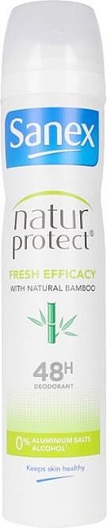 Дезодорант-антиперспірант з екстрактом бамбука - Sanex Natur Protect 0% Fresh Bamboo Deo Vapo — фото N1